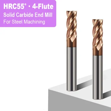 Zhuzhou Jinzuan 4 Flute HRC55 Carbide End Mill for Steel Machining